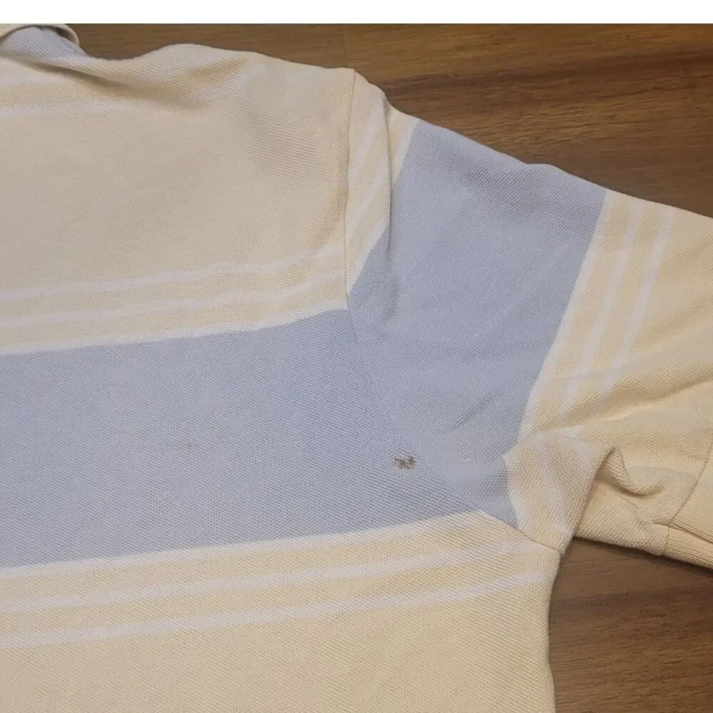 VTG Ralph Lauren Polo Rugby Shirt Men’s L 90s Preppy Color Block Striped
